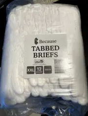 Because Adult Incontinence Tabbed Briefs XXL 12 Count