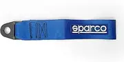 SPARCO 01638AZ Performance Towing-Hook-Ribbon - Blue - max. 2000kg - 16mm Hole