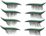 HONMEET Eyeliner Stickers for Women Men False Lashes Tape for Night Club Carnival Cosplay Events
