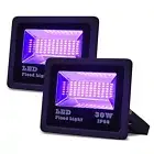 LANFU 2Pack 30w LED Black Light Blacklight for Fluorescent Neon Glow in The D...
