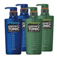 在飛比找PChome24h購物優惠-TONIC 爽快頭皮洗髮精 460ml x4瓶(藍瓶2入+綠