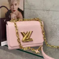 在飛比找PopChill優惠-[二手] Louis Vuitton LV粉色EPI限量款金
