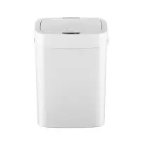 在飛比找Yahoo奇摩購物中心優惠-美國NINESTARS 法式雪白感應式垃圾桶 12L(防潑水