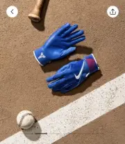 IN HANDNike X Kobe Alpha Elite Batting Gloves Dodger Blue White Large Kobe 8