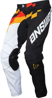 [Answer Racing] Answer Arkon Korza Motocross Pants, black-white-red, Size 30 for Men Black White Red
