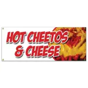 HOT CHEETOS & CHEESE BANNER SIGN melted mexican chili tex mex food