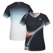 YONEX 24F/W Women's Badminton T-Shirts Sportswear Tee Top Black NWT 243TS002F