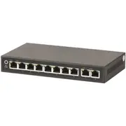 [TechBrands] 10 Port Gigabit PoE Network Hub Switch w/ PSU (30W)