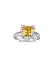 Gem Spark 14K 2.21 ct. tw. Diamond & Citrine Ring