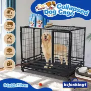 Pet Cat Dog Crate Cage Kennel House Rabbit Hutch Enclosure Carrier Foldable