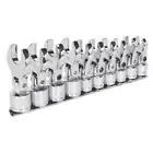 Siegen S01043 Flexible Crow's Foot Open End Spanner Set 10pc 3/8"Sq Drive Metric