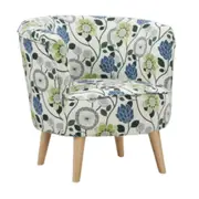 BT Stamford Digital Print Fabric Upholstered Armchair