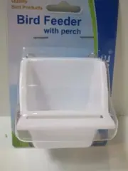 100 Bird budgie cockatiel high back coop hook on feeder cup perch Sm B6073 BULK