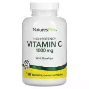 2 X Nature's Plus, Vitamin C, 1000 mg, 180 Tablets