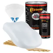 HOT ROD FLATZ Winter White Gallon Kit URETHANE Flat Auto Car Paint Kit