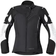 Held Montero Ladies Textile Jacket, black-white, Size 2XL for Women Black White