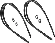 2Sets Silicone Swimming Goggles Strap for Adults Adjustable Eyewear Holder with Slip Design for Pool and Beach Activities