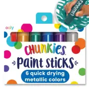 OOLY Chunkies No Mess Paint Sticks 6 Count Quick Dry Non Toxic for Kids