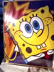 SpongeBob Poster (20") framed vintage