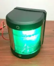 MARINE BOAT GREEN STARBOARD SIDE FESTOON NAVIGATION LIGHT WATERPROOF 12M BOAT MX