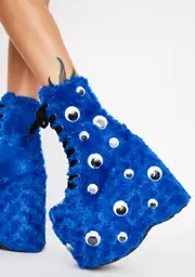 [Demonia] Royal I C U UV Reactive Platform Boots
