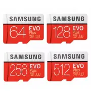 Micro SD Card SamSung Evo Plus 32GB 64GB 128GB 256G 512G Class 10 SD SDXC Memory