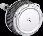 AN Big Sucker Air Filter Kit Cover Beveled Chrome Harley Dyna Switchback 12-16