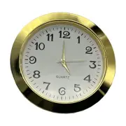 Decorative Clock Insert Round Clock Insert Gold Tone Bezel Crafting Projects