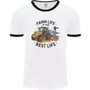 Farm Life is the Best LIFE Farming Farmer Mens Ringer T-Shirt