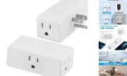 Multi Plug Outlet Extender 2pack, Multiple Outlet Splitter, 3 Outlet Grounding