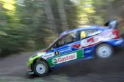 Jari Matti Latvala (FIN) on the shakedown stage WRC Rally Car 2008 Old Photo 1