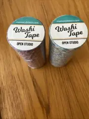 Two Memory Box Co. Open Studio Wide Washi Tape Cornelia WT506 Violet, WT508 Aqua