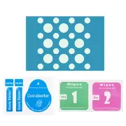 Webcam Cover Slide 0.3mm Round Laptop Camera Cover White 25 Pack
