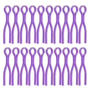 100pcs Bobbin Thread Holders Plastic Long Thread Spool Clamp, Purple