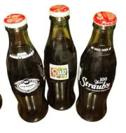 RARE VINTAGE COMMEMORATIVE GROCERS COCA COLA BOTTLES