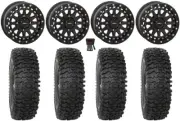 System 3 SB-6 15" Wheels Black (6+1) 32" RC500S Sticky Tires Can-Am Maverick X3