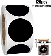 Bewinner Waterproof Jar Labels, All-Purpose Household Organizing PVC Black Labels (120pcs/roll)