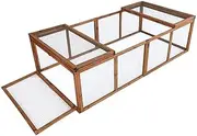 Chicken coop Large Run Guinea Pig Cage Villa Extension Rabbit Hutch House Pen
