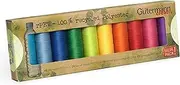[Gütermann] creativ Sewing Thread Set rPET with 10 spools, All-Purpose Sewing, 100 m, Made from 100% Recycled Polyester in