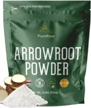Arrowroot Starch Powder 2lb Gluten Free Pure Arrow Root Paleo Non-GMO Batch T...