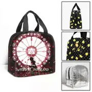 c536 Twisted-Wonderland Children Lunch Bags Kids School Insulated Lunch Bag Portable Cooler Tote Food tbd536