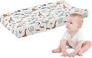 1 Pc Changing Pad Cover - Changing Pad Sheets, Diaper Changing Pad Cover | Cotton Breathable Waterproof Diaper Changing Mat Sheets, Cute Print Patterns Change Table Cover for Boys Girls Baby