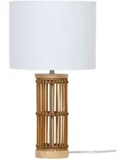 [Oriel Lighting] Medan Bamboo Table Lamp in Natural