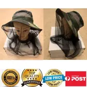 Quality Mesh Fishing Cap Anti Mosquito Beekeeping Bucket Hat,Outdoor, AU Stock