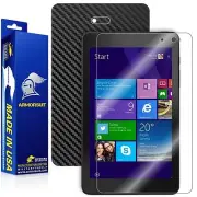 ArmorSuit Dell Venue 8 Pro 3000 Series 2014 Screen Protector + Black Carbon Skin