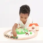 德國 CLASSIC WORLD 小火車套組~優質木頭玩具