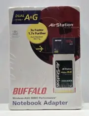BUFFALO WLI-CB-AG108HP Wireless-A&G MIMO Performance Notebook Adapter *NEW*