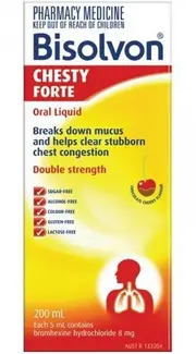 Bisolvon Chesty Forte Oral Liquid 200mL