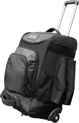 Rolling Baseball Bag Wheeled Baseball Bat Backpack with 4 Bat Pockets