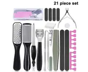 Professional Pedicure Tool Set,Foot Care Kit Stainless Steel Foot Rasp